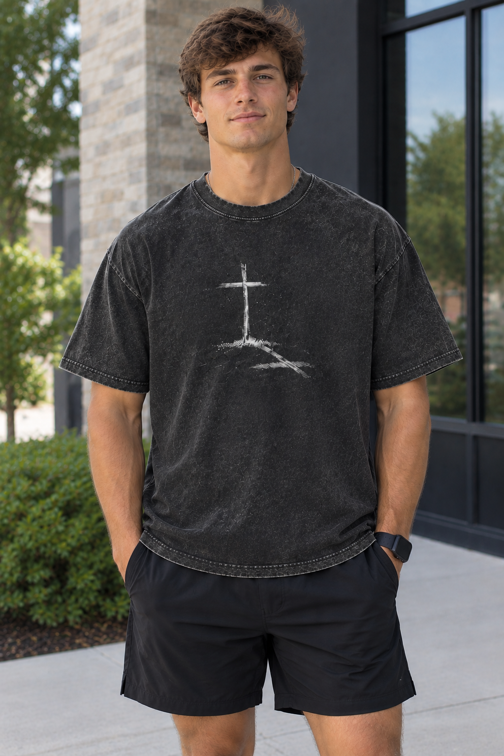 Cross And Faith Vintage Wash T-Shirt