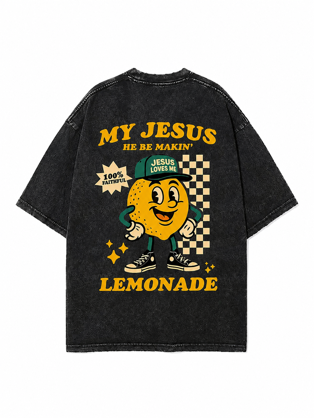 “ My Jesus He Be Makin' Lemonade” Vintage Graphic Tee(unisex)