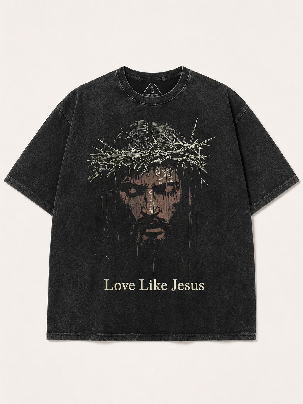 “Love Like Jesus” Vintage Washed Christian T-Shirt(unisex)