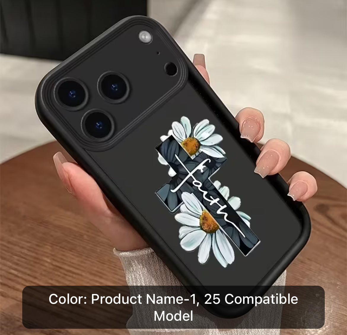 Faith Daisy Cross Phone Case