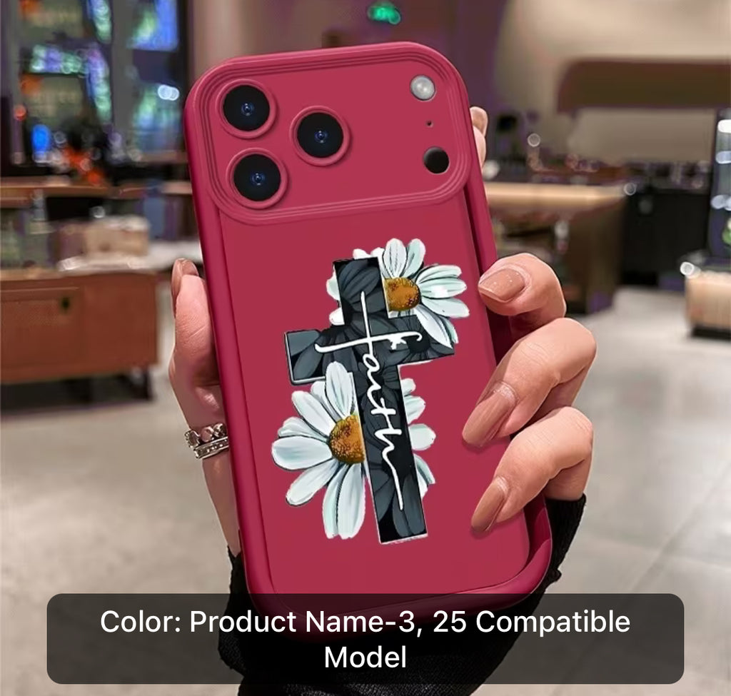 Faith Daisy Cross Phone Case