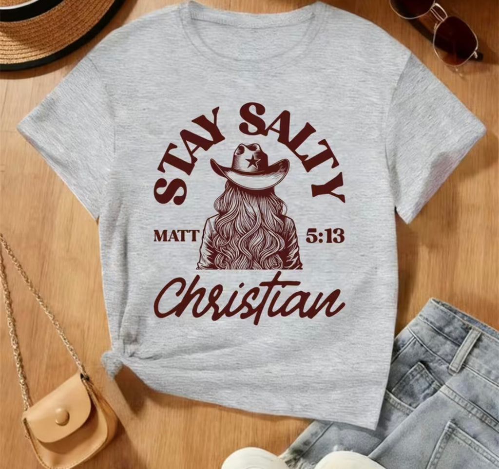 “Stay Salty” Christian T-Shirt Matthew 5:13