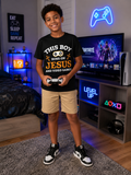 “This Boy Runs on Jesus and Video Games” T-shirt