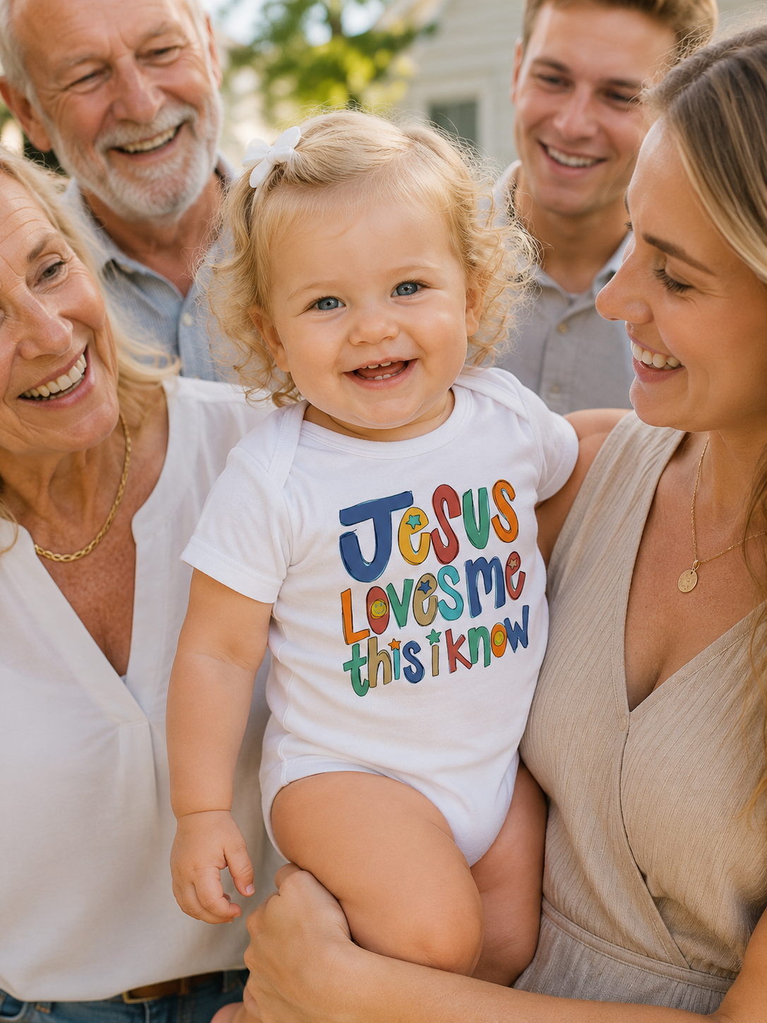 “Jesus Loves Me This I Know” Baby Onesie