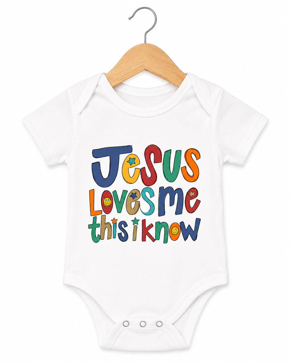 “Jesus Loves Me This I Know” Baby Onesie