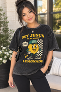 “ My Jesus He Be Makin' Lemonade” Vintage Graphic Tee(unisex)