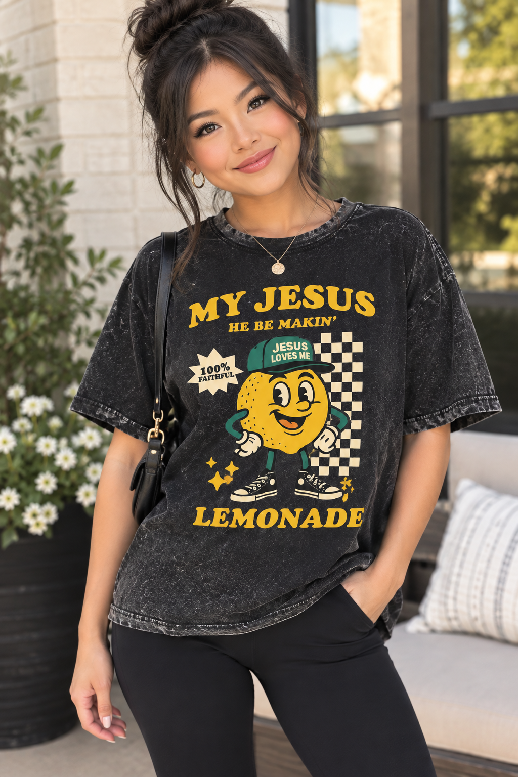“ My Jesus He Be Makin' Lemonade” Vintage Graphic Tee(unisex)