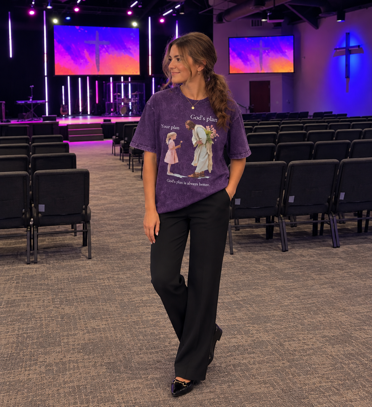 Women’s God’s Plan Vintage Christian T-Shirt